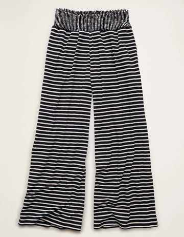 High‑Waisted Drawstring Knit Wide Leg Women's Loose Pants