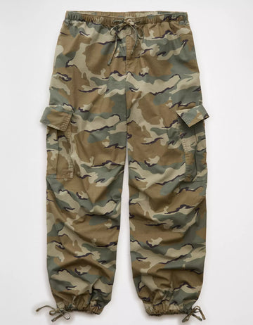 Low‑Rise Oversized Adjustable Cuff Women's Cargo Loose Pants